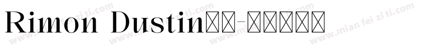 Rimon Dustin字体字体转换